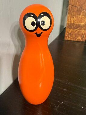 Silly Six 6 Pins Bowling Game Milton Bradley Part Piece Replacement Orange Pin